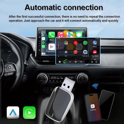 Wireless Android Auto Adapter for Cadillac ELR 2016,Converts Wired to Wireless Stable Connection Mini Size Accessories(Android 11+ Only),A