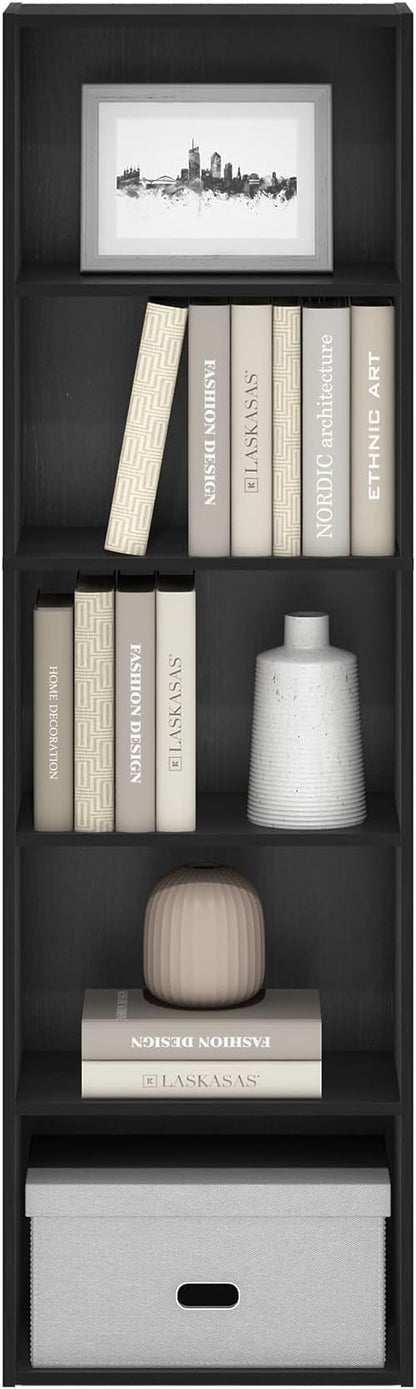 Furinno LUDER Book Shelf, 5-Tier Bookshelf, Bookcase