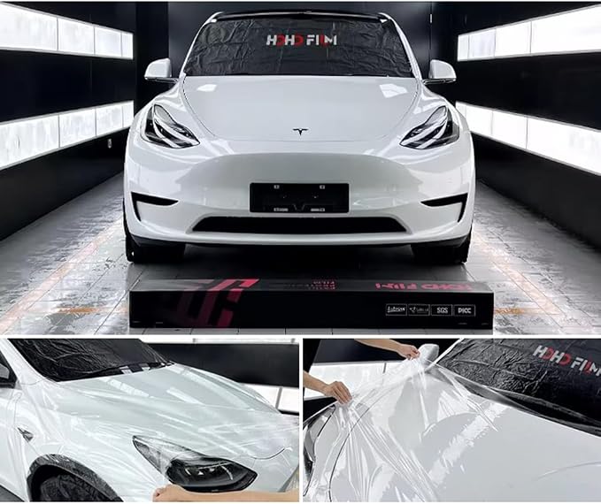 HOHOFILM TPU PPF Hydrophobic Clear Paint Protection Film Self Healing Car Clear Glossy Wrap Film (X9 NEO, 60" x49ft(Whole roll))