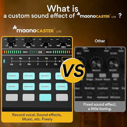 MAONO Podcast Equipment Bundle Audio mixer All-in-One Podcast Production Studio