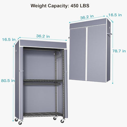 FUTASSI Black Clothing Rack
