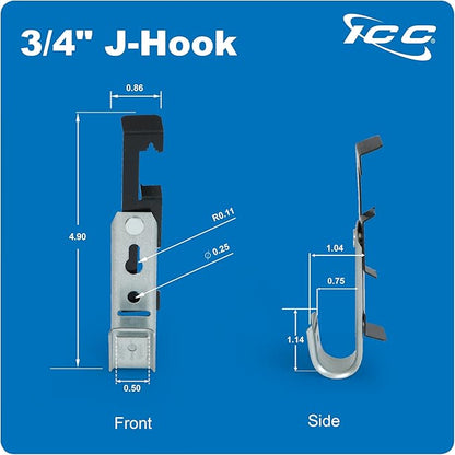 ICC Batwing J Hook 3/4” Without Retainer Clip