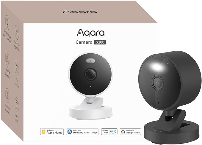 Aqara G100, 2K Indoor/Outdoor Security Camera, HomeKit Secure Video, 2-Way Audio
