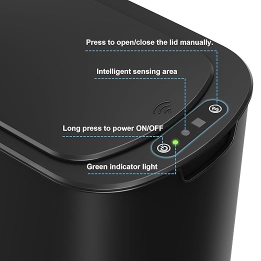 Cesun Motion Sensor Trash Can, 5 Gallon Automatic Bathroom Garbage Can