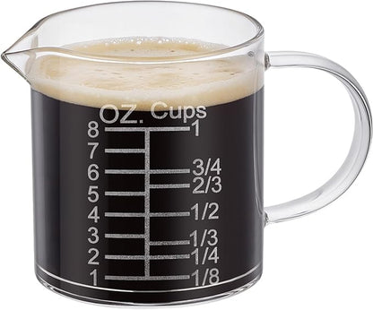 Ackers Etched Graduated Glass Measuring Cup