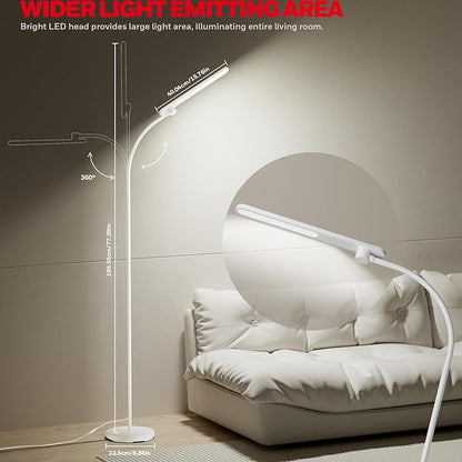 Honeywell LED Floor Lamp, F4 Sunturalux™ Gooseneck Reading Floor Lamp, Super