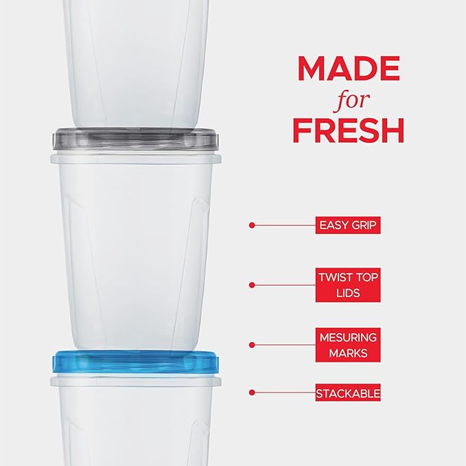 Tafura 10 Pack Leakproof Freezer Containers
