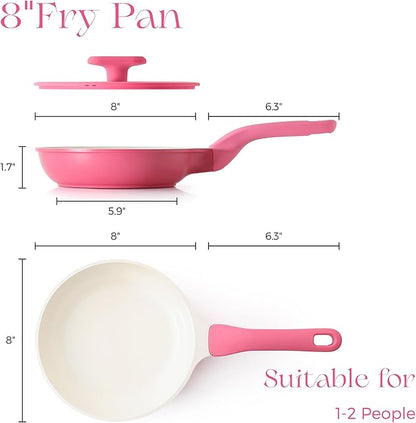 PRICUSIS Nonstick Ceramic Frying Pan