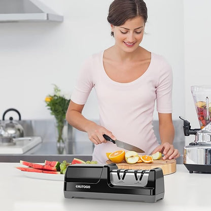 Enutogo Knife Sharpener, Professional 2-Stages Eleltric Knife Sharpeners