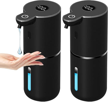 OHIFAST 2 Pack Automatic Liquid Soap Dispenser Touchless, USB Rechargeable