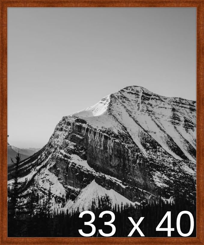 Frame It Easy 33 x 40 Russet Wood Frame
