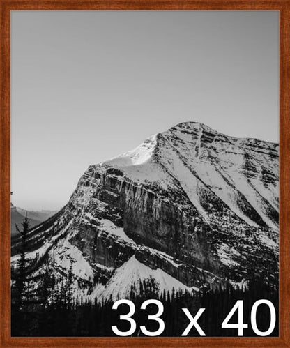 Frame It Easy 33 x 40 Russet Wood Frame