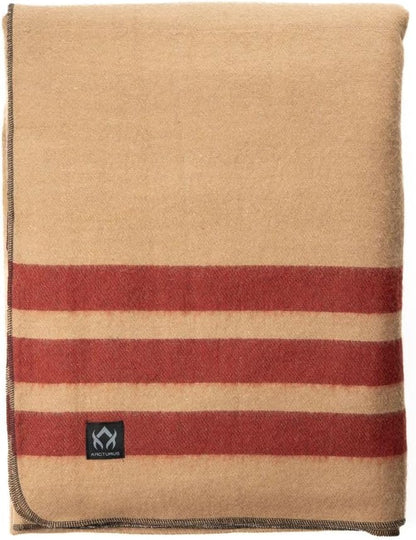 Arcturus Rainier Wool Blanket - 4.5lbs Warm, Heavy, Washable, Large | Great for Camping, Outdoors, Survival & Emergency Kits (Dry Falls)