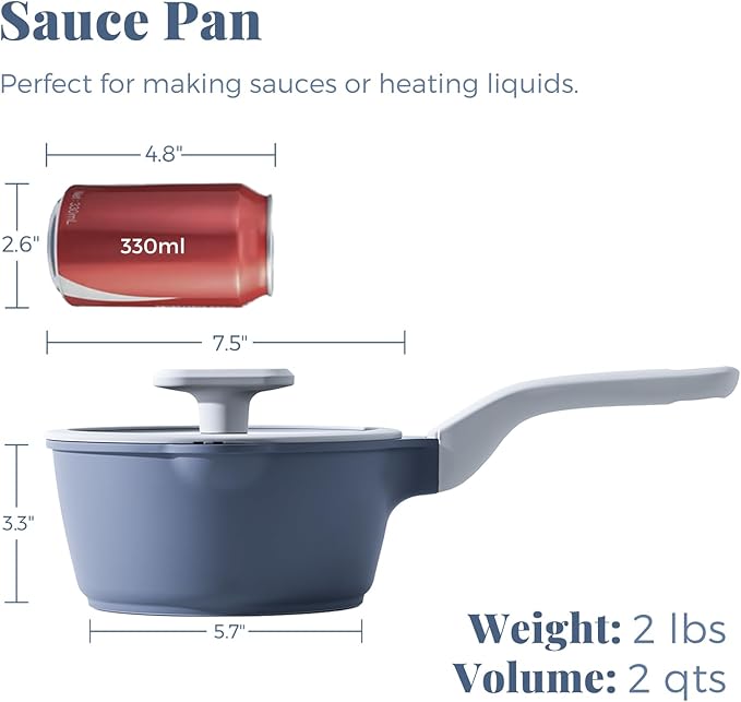 PRICUSIS Nonstick Saucepan