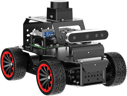 Robot Car for Raspberry Pi 5 ROS2 Humble Ubuntu Programmable AI Vision Smart Robot Kit, Lidar SLAM Mapping Navigation Path Planning Autonomous Driving Ackermann Chassis, MentorPi A1 Without RPi