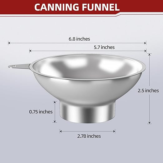 Canning Funnel with Strainer