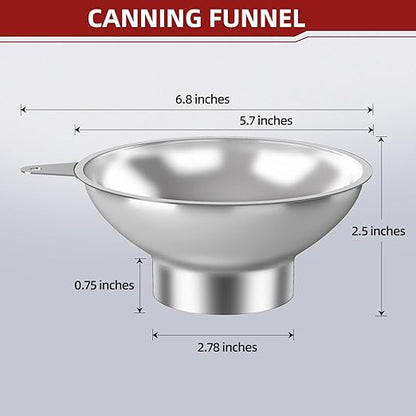 Canning Funnel with Strainer