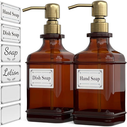 GLADPURE Soap Dispenser 2 Pack, Hand Soap Dispensers