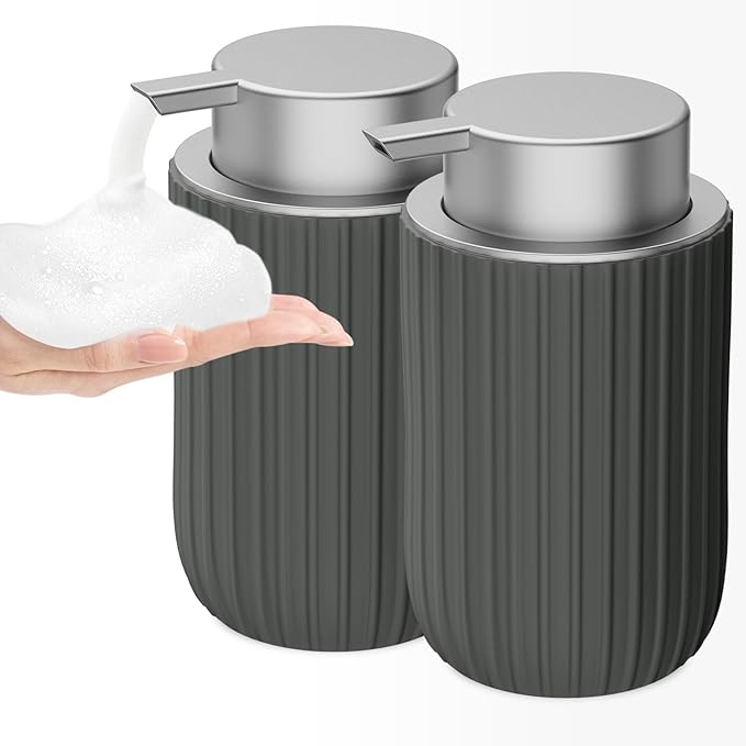 Ceramic Foaming Soap Dispenser, 12 oz Bathroom Foam Hand Soap Dispenser