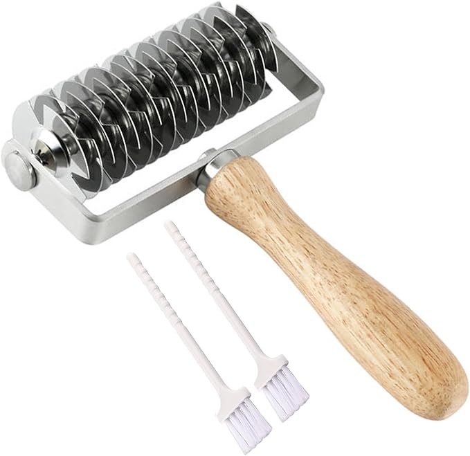 Pastry Lattice Roller Cutter, Stainless Steel Multi-Wheel Dough Cutter