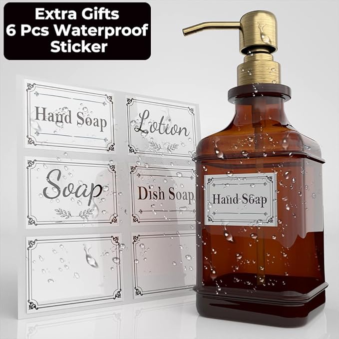 GLADPURE Soap Dispenser 2 Pack, Hand Soap Dispensers