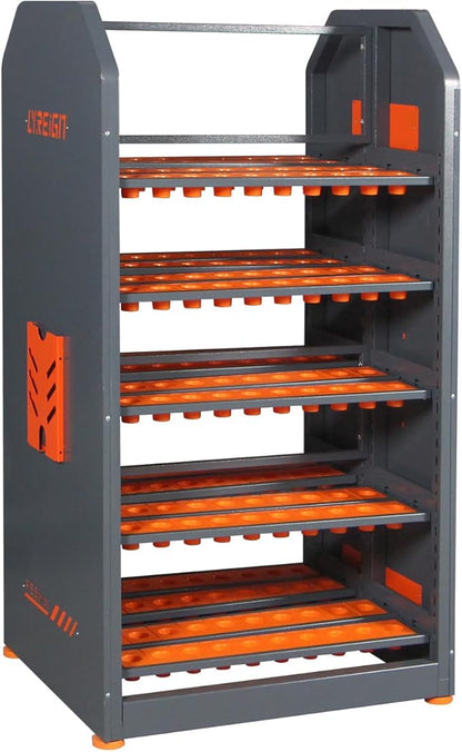 5-Layer Double-Sided Parallel CNC Storage, Large Capacity Tool Keeper & Compartment for Workers