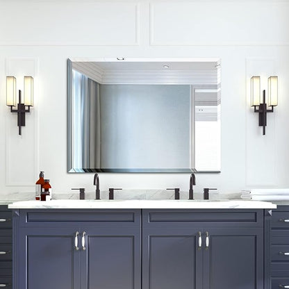 Mirrorons Beveled Mirror, Bathroom Mirrors