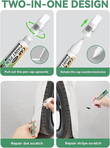 Car Touch Up Paint Race Red(PQ) for Ford, Color Accurate Car Scratch Repair Remover Pen Fix Auto Paint Chips and Nicks