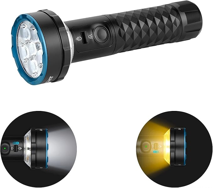 OLIGHT Prowess Rechargeable High Lumen Flashlights, 5,000lms Super Bright Flashlight with Holster, High-Efficiency USB-C Charging LED, Bidirectional Lighting