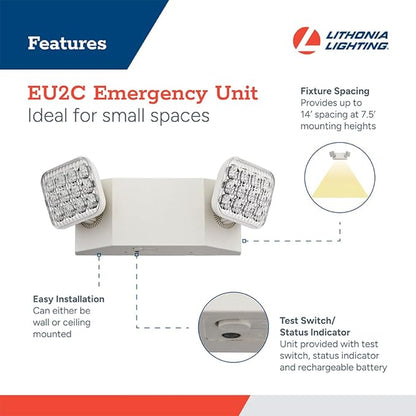Lithonia Lighting Basics LED Emergency Light, Emergency Lighting