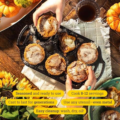 Lodge Cast Iron Baker's Favorite 6-Piece Set, Made in the USA