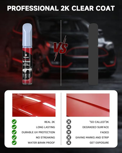 Gun Metallic KAD for Nissan Touch Up Paint Kit[2K Clear Coat Included],Exact Color Match Touch Up Paint for Chip and Scratch Repair