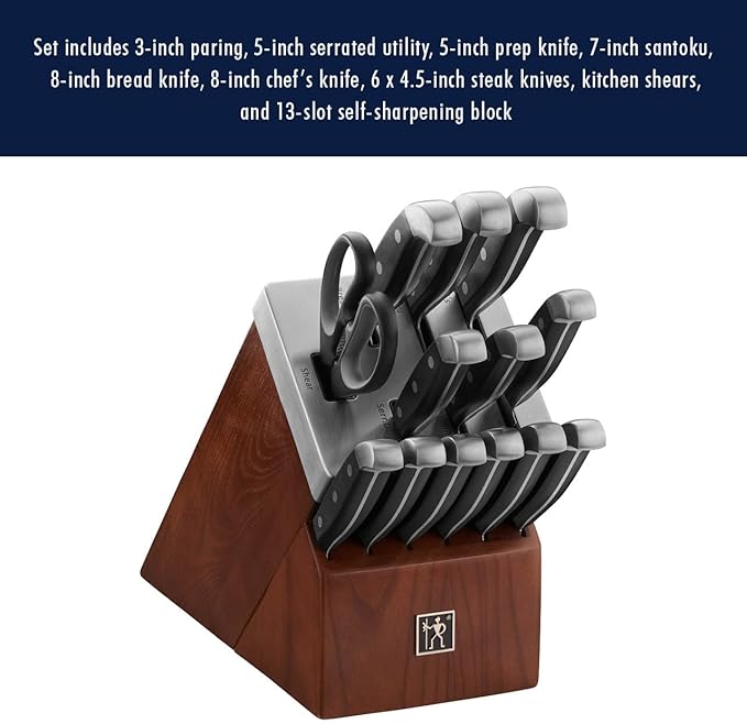HENCKELS Statement Razor-Sharp 14-Piece Knife Set, German Engineered Knife