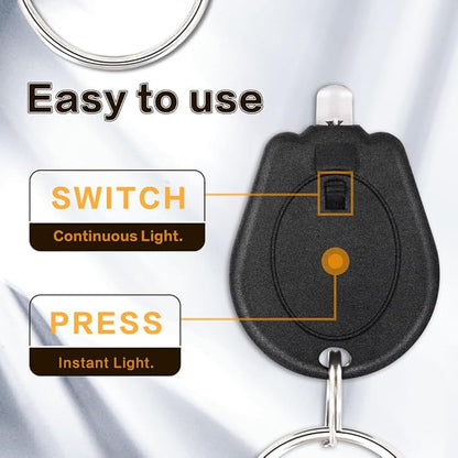 12 Pack Mini UV LED Keychain Flashlight, 395nm Ultra Violet Flashlight, UV Keychain Flashlight, Keychain Light Black Light for Detections