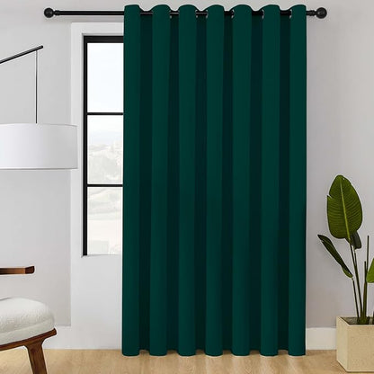 ChrisDowa Room Divider Curtain 84 Inches Long, Wide Blackout Sliding Door