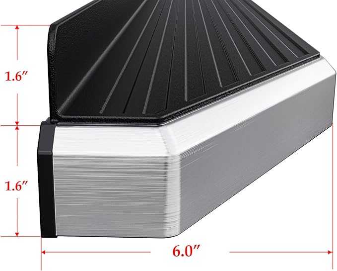 APS Polished Running Boards Compatible with Silverado Sierra 1500 2019-2026 Extended Cab & 2500 3500 2020-2026 (Exclude 19 1500 LD)(Silverado 1500 LTD Sierra 1500 LD 2022) 304 Stainless Steel