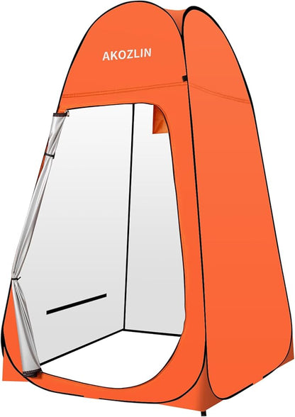 AKOZLIN Portable Pop Up Shower Tent Instant Privacy Dressing Changing Tent Outdoor Shower Room Camp Toilet Tent