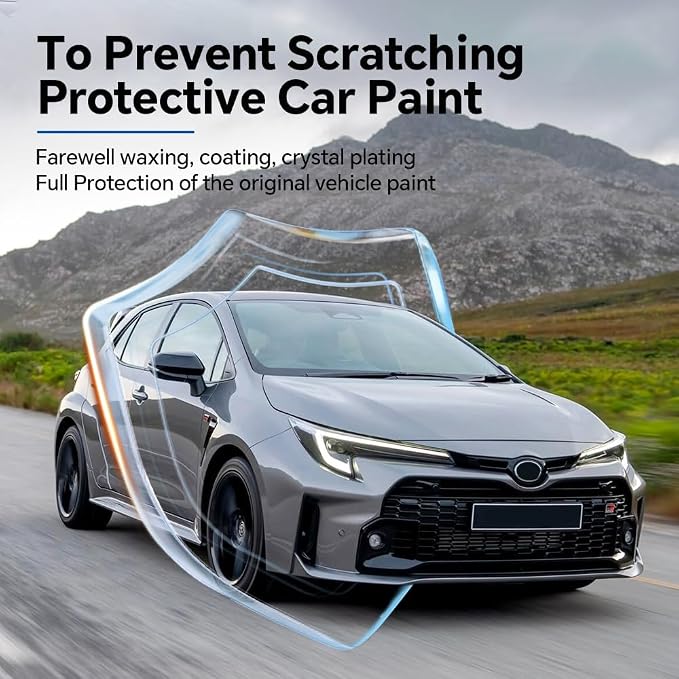 for Toyota Corolla GR 2023-2024 TPU Clear 9Mil Pre-Cut Paint Protection Film Car Vinyl Wrap,PPF Transparent Protective Anti-Scratch Self Adhesive Waterproof Car Wrap Film,for Hood Film