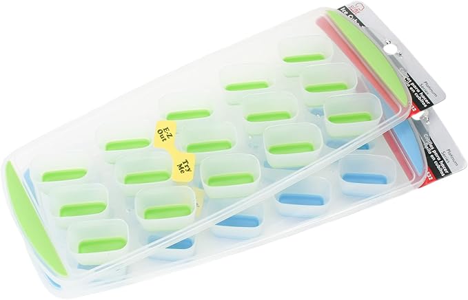 Chef Craft Classic Push Out Ice Cube Tray, 11.5 inches in length yields 15 cubes