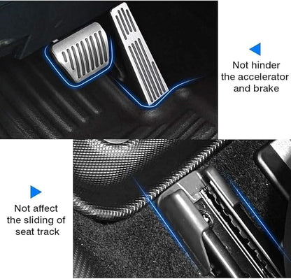 All Weather Rubber Car Floor Mats Compatible with 2016-2022 Honda Pilot 7 Passenger (Not Fit 8 Passenger), Full Set Includes 1st 2nd and 3rd Rows Maximum Coverage, Laser Measured, Non Slip