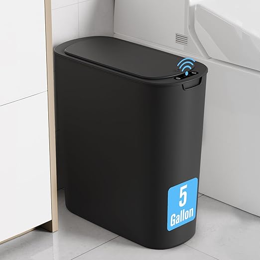Cesun Motion Sensor Trash Can, 5 Gallon Automatic Bathroom Garbage Can