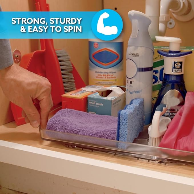 Ontel Smart Spin Rotating Refrigerator Organizer