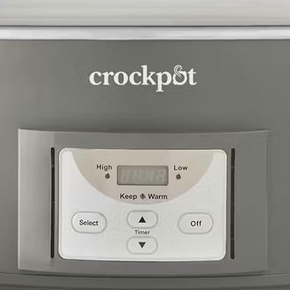 Crock-Pot Locking Lid 6qt Cook and Carry Programmable Slow Cooker Moonshine