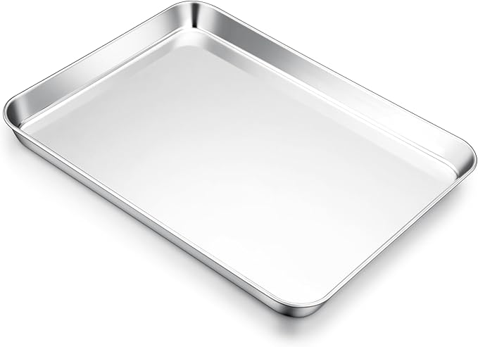E-far Cookie Sheet for Baking, 18”x13” Stainless Steel Baking Sheet Pan for Oven