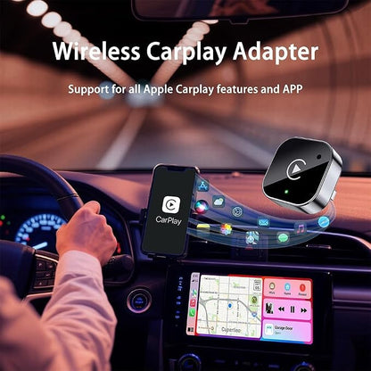 Wireless CarPlay and Android Auto Adapter for Ford Evos 2022-2025- Mini Plug and Play Converter for Stable Connection