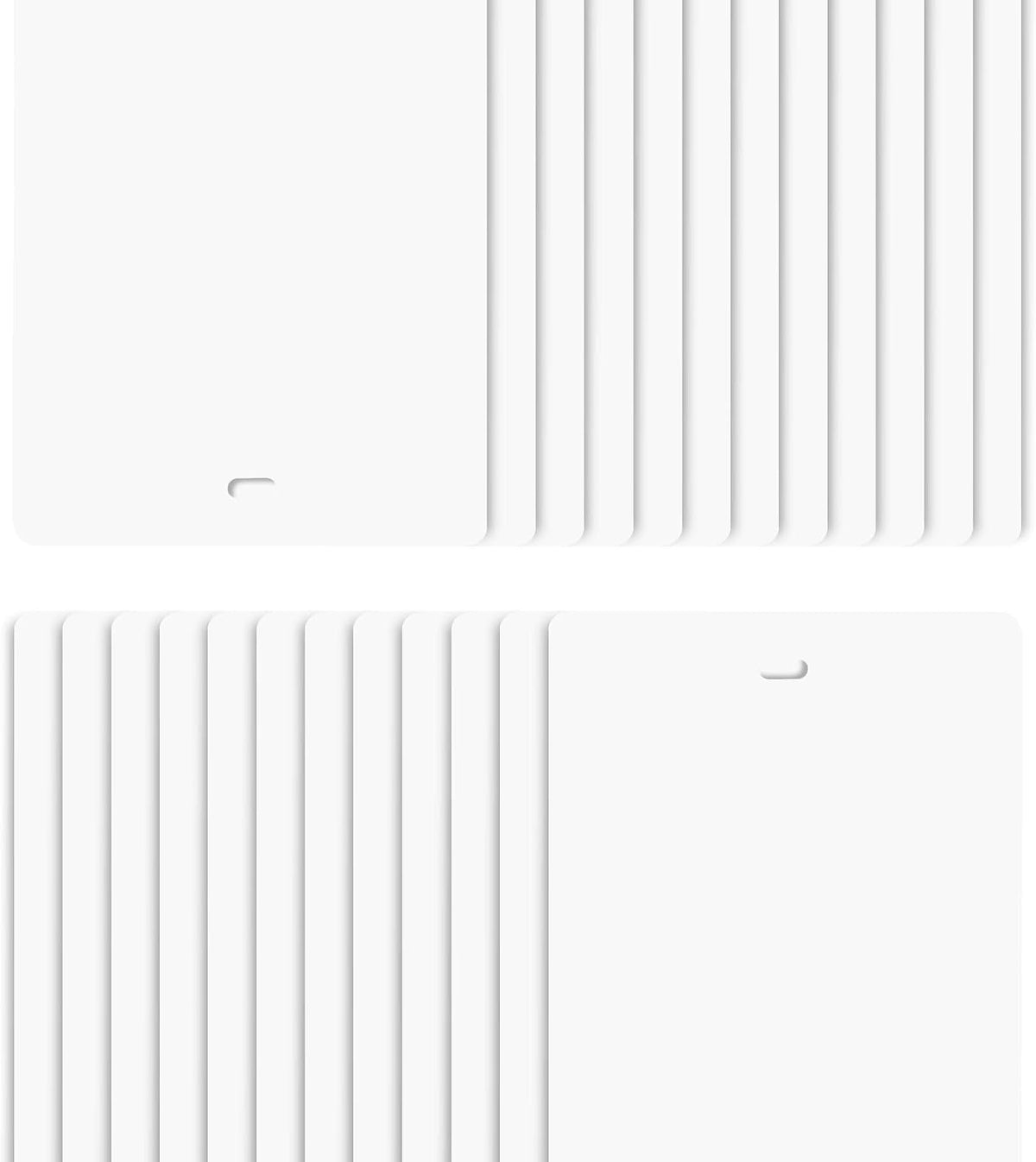 DALIX 82.5" White Vertical Blinds Replacement Slats Sliding Door Window (24 Pack)