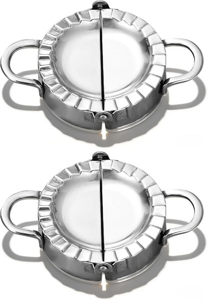 Stainless Steel Dumpling Ravioli Maker Press, 2 Pack Pierogi Mold