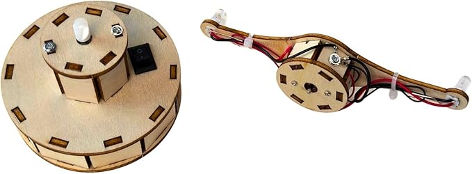 STEM Kits for Kids Age 8-10, STEM Toys for Boys 8-12, Wooden LED Spinner Model Building Kits, Wood 3D Puzzles 8-13, Science Crafts Projects, Gifts for 8 9 10 11 12 13 14 Year Old Teen Boys Girls