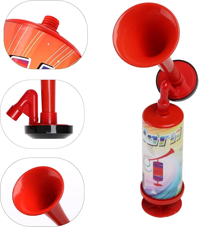 Air Horn Noise Maker Graduation Hand Push Horn Handheld Airhorn for Boats,Camping,Party Supplies, Xmas,Holiday,Celebration Favors,Noisemakers