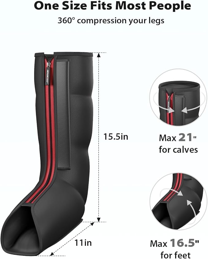 CINCOM Leg Massager with Heat and Compression